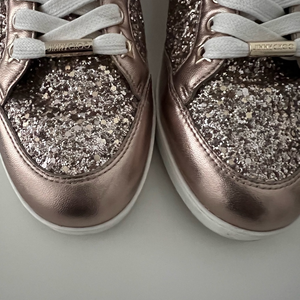 MAKE AN OFFER 🚨 Jimmy Choo Miami Sneakers Size 38.5 - Excellent Condition - Picture 3 of 9
